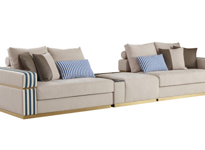 Sofa xxl Beige Wohnzimmer Modern Design Couchen Sofas Neu Kreative Möbel Stoff